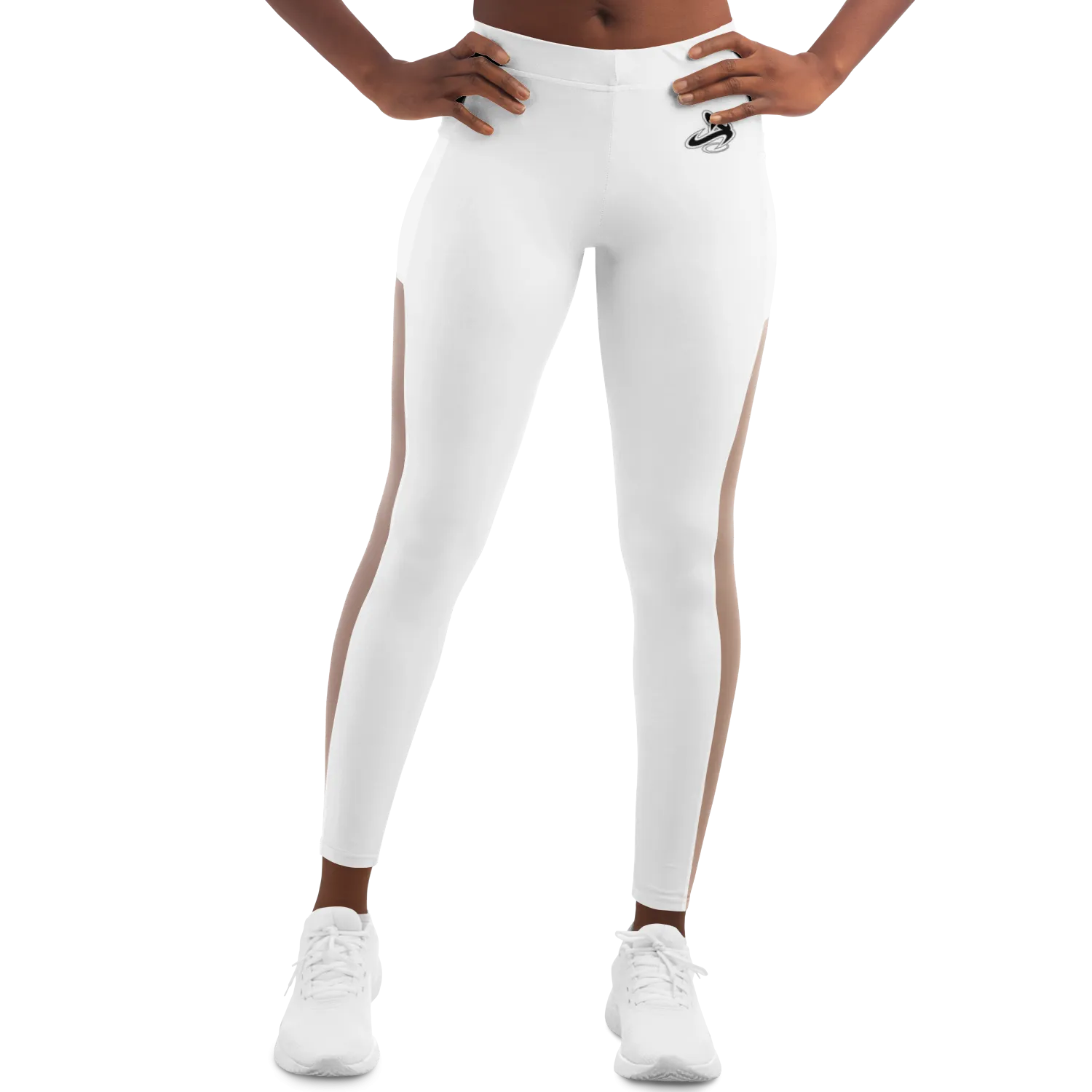 Athletic Apparatus White BL V1 Mesh Pocket Legging