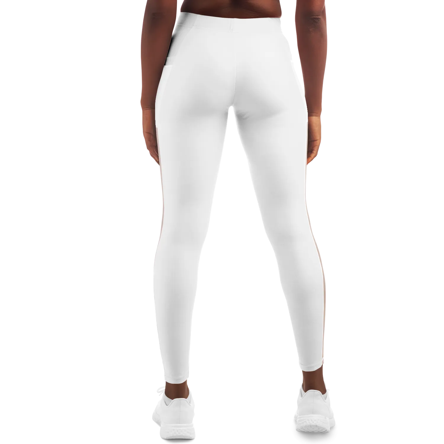 Athletic Apparatus White BL V1 Mesh Pocket Legging
