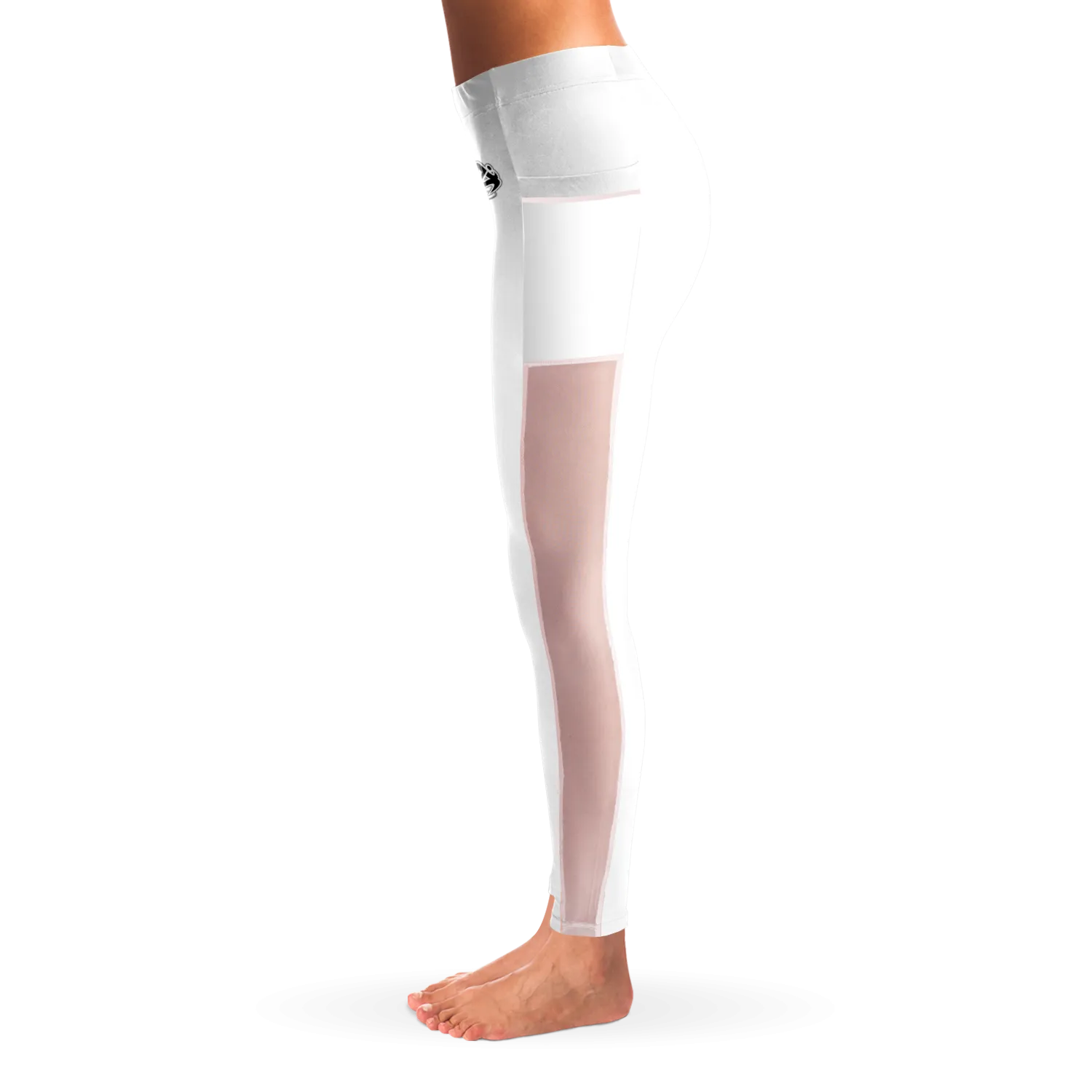 Athletic Apparatus White BL V1 Mesh Pocket Legging