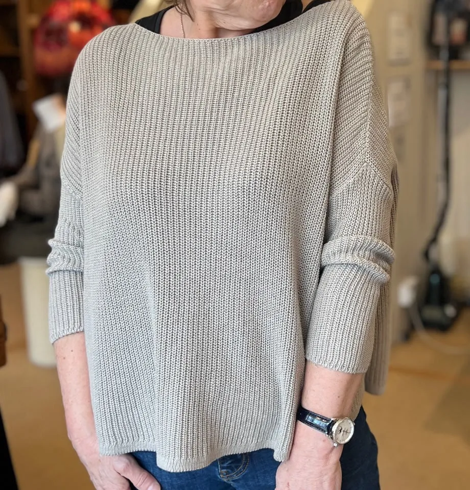 Blueberry Cotton Poncho - last chance
