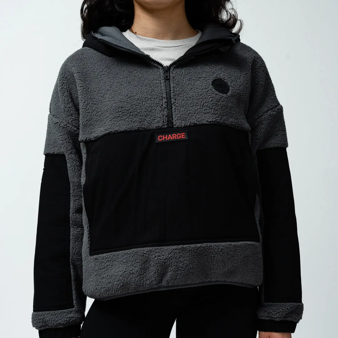 Ottawa Charge Adult Royalty Sherpa Half Zip Jacket