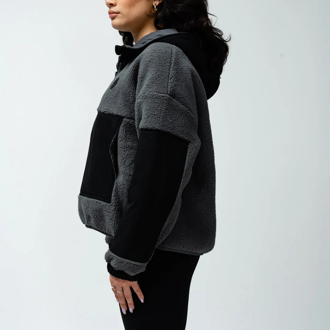 Ottawa Charge Adult Royalty Sherpa Half Zip Jacket