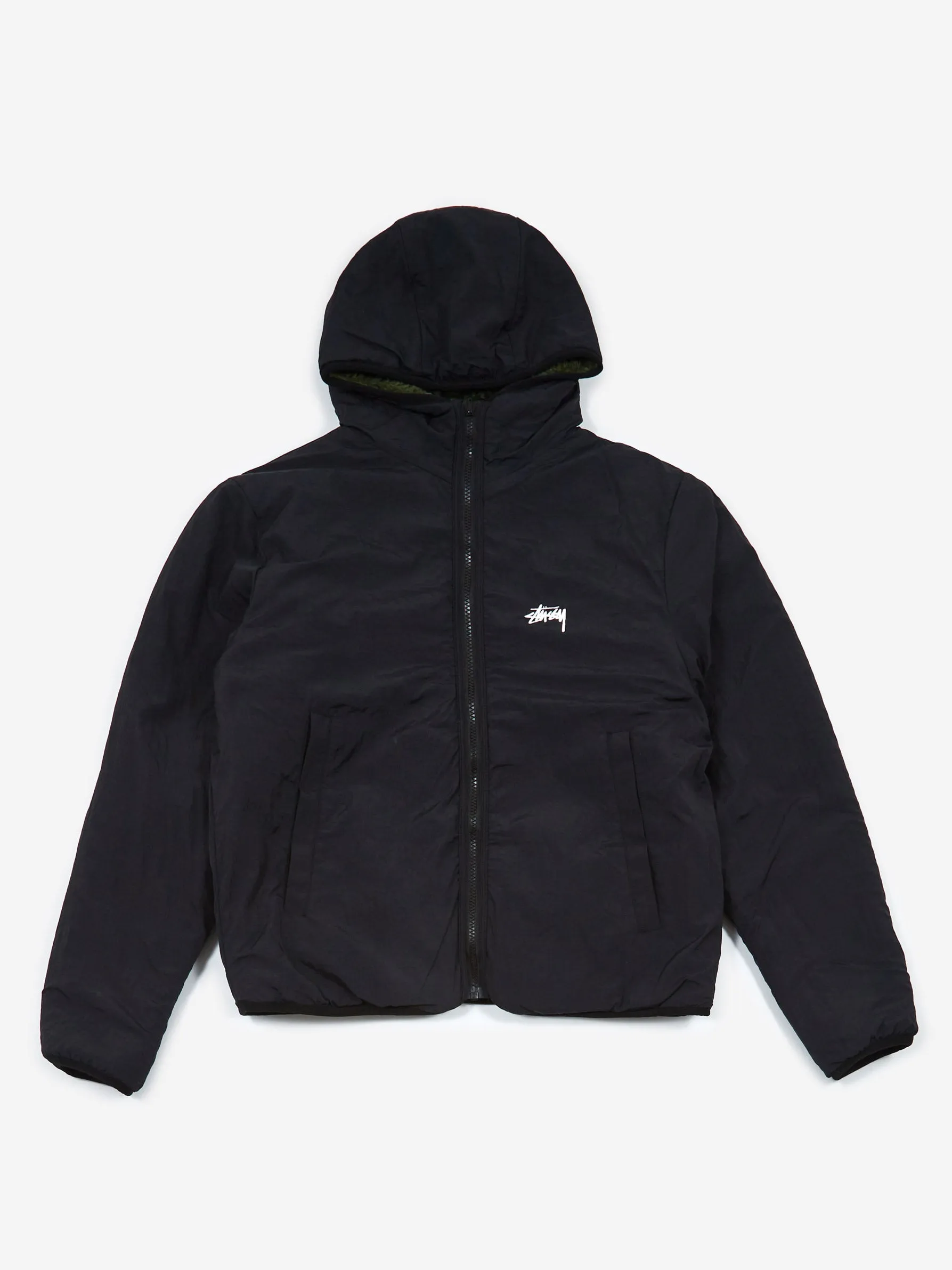 Stussy Pattern Sherpa Jacket - Natural