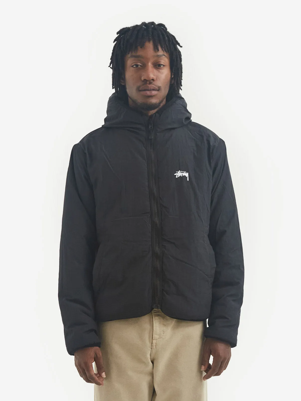 Stussy Pattern Sherpa Jacket - Natural