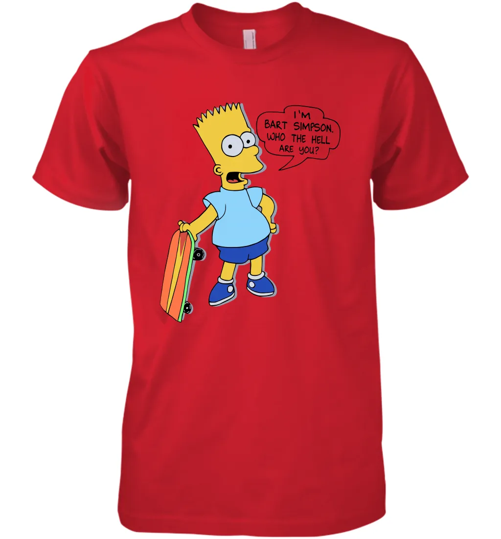 The Great Bart Simpson Who The Hell Are You School Ban of 1990 Shirt Men's Premium T-Shirt