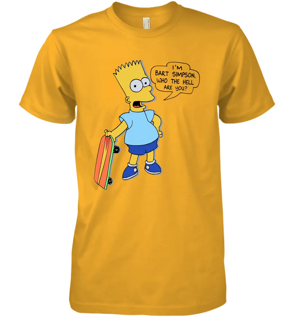 The Great Bart Simpson Who The Hell Are You School Ban of 1990 Shirt Men's Premium T-Shirt
